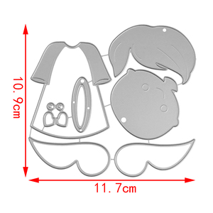 AAGU DIY-Découpage de pochoir pour album en <span class=keywords><strong>papier</strong></span> gaufré, modèle de pochoir pour album de scrapbooking - Product Image 4