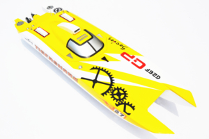 E52 - Lancha de Carreras RC de Fibra de Vidrio con Motor de <span class=keywords><strong>Gasolina</strong></span> de 30cc, Catamarán, Sistema de Radio, Servos, Hélice, Juguetes para Niños - Product Image 6