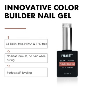 Fzanest Hema và TPO miễn phí không có tổn thương Builder Nail mở rộng gel tùy chỉnh chất lỏng men DIY thân thiện đóng gói chai LED Đèn - Product Image 4