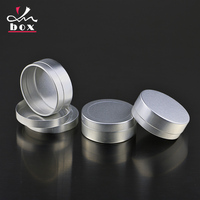Boîte en aluminium portable de voyage, mini-récipient métallique de 25 ml pour crème pour le visage, shampoing, parfum, épices