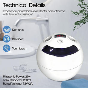 Nettoyeur ultrasonique professionnel pour la maison, 25 niveaux de puissance avec minuterie numérique, étanche IPX7 pour lunettes/bijoux/dentiers - Product Image 3