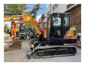 Alta calidad Original Sany SY55C 5ton Excavadora sobre orugas Nueva condición con accesorio de cubo 1 año de garantía - Product Image 1