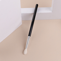 Pinceau de maquillage de luxe en poils de chèvre naturels, pinceau de mélange avec service de logo personnalisé