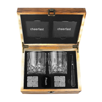 Juego de regalo de piedras para whisky, vasos para bourbon y piedras enfriadoras, incluye posavasos y pinzas, un juego de regalo impresionante para cualquier ocasión