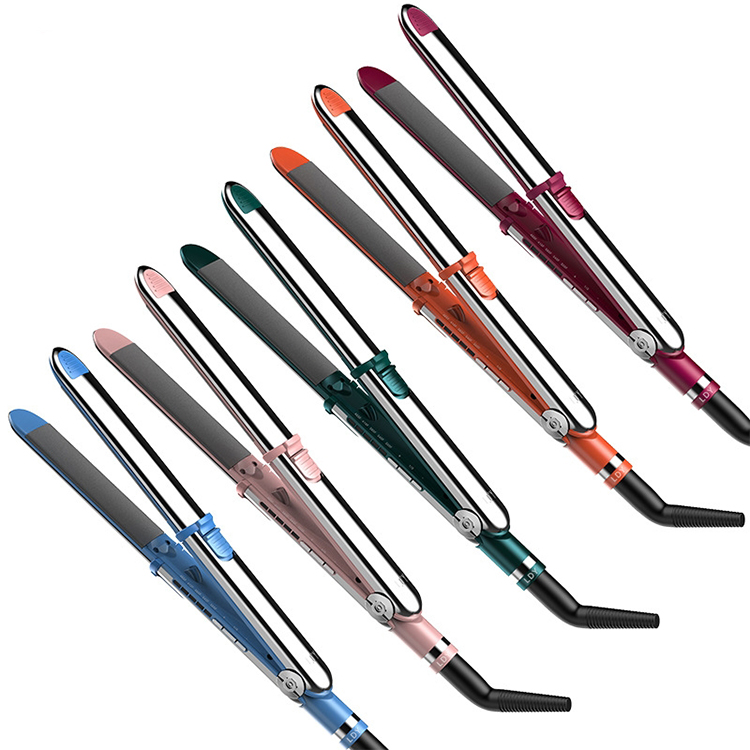 Прямая поставка, быстрый паровой утюжок Nano, профессиональный выпрямитель для волос 2 в 1, инструмент для укладки волос