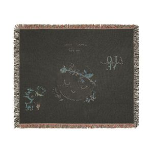 Coperta in tessuto Moon & Deer, comoda coperta decorativa con grafica floreale a forma di luna AmoreBell - Product Image 4