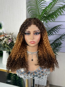 วิกผม SDD 5x5 Closure Pissy Wig ผมแท้ 100% ความหนาแน่นเต็มพิกัด วิกผมคุณภาพสูงแบบ Super Double Drawn ทรง Pixie Curly - Product Image 2