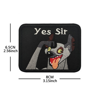 Prêt à expédier : Patch brodé motif dessin animé <span class=keywords><strong>Roi</strong></span> <span class=keywords><strong>Lion</strong></span> Hyène, insigne moral pour Stormtroopers, sacs à dos d'extérieur, chapeaux - Product Image 3