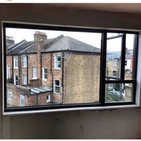 Fenêtres à battants en verre trempé pour maison résidentielle, profilés en aluminium Fenglu, marque chinoise parmi les 3 principales, certifiés NFRC, double vitrage