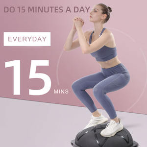 Équipement d'exercice de gym en salle, diamètre 64 cm, demi-ballon d'équilibre de yoga pour entraîneur d'équilibre de fitness - Product Image 3