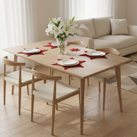 Set de table en feutre en forme d'étoile moderne pour les vacances et les repas de tous les jours