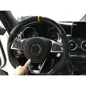 <span class=keywords><strong>Volant</strong></span> de voiture personnalisé de vente chaude adapté au <span class=keywords><strong>volant</strong></span> en fibre de carbone Mercedes Benz série C W205C63 <span class=keywords><strong>AMG</strong></span> - Product Image 6