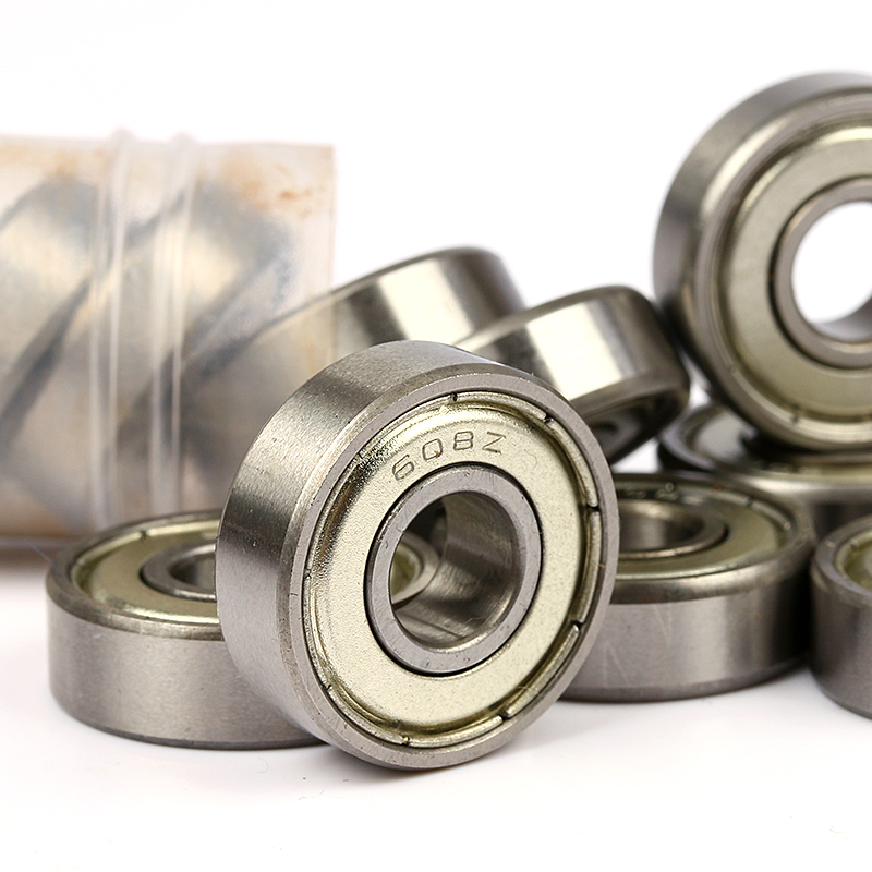 8pcs/set metal package 8*22*7mm 608ZZ 608-2RS skate bearing