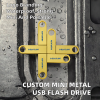 Flashdisk USB Logam Custom 2.0 3.0 Cle USB Pen Drive Stick Baru Kapasitas 4GB 2GB 1GB 16GB 8GB Usb Pendrive