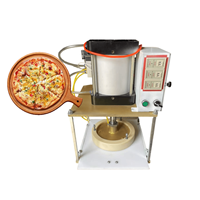 Kommerzielle Pizza-Teigausrollmaschine Automatische Elektrische Presse 6-20 Zoll Einstellbare Dicke Naan-Hersteller Bäckerei Lebensmittelqualität