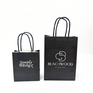 Epack Recyclable Black Shopping Clothing <b>Bag</b> Packaging Luxury <b>White</b> Brown Gift Paper <b>Bags</b> with Your Own Logo for <b>Small</b> Business - Product Image 2