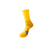 Chaussettes de sport pour hommes en tricot, chaussettes de course pour activités de plein air, anti-odeurs, à semelle épaisse et coussinets en tissu éponge