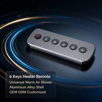 Control remoto RF de 6 teclas para calefactor de aire caliente, controlador de calefacción de repuesto ABS, OEM ODM personalizado JCXK