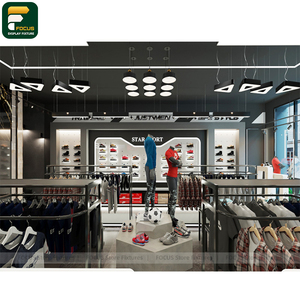 ชั้นวางเสื้อผ้าสำหรับร้านขายเสื้อผ้าสตรีทแวร์ ชั้นวางเสื้อผ้าสำหรับร้านค้าปลีก - Product Image 4