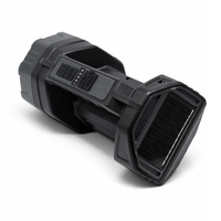 Lampe de recherche solaire rechargeable avec faisceau latéral COB, torche d'urgence portable pour le camping et les réparations