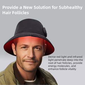 Gorro de Terapia de Luz Roja para el Crecimiento del Cabello, OEM ODM, Logotipo Personalizado, Dispositivo Láser para el Cuidado del Cabello, Masajeador para el Tratamiento de la Caída del Cabello - Product Image 5