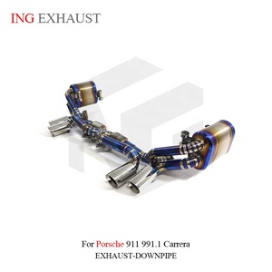 ING Titan legierung Auspuff Catback Für Porsche 911 991.1 2012-2015 Carrera /<span class=keywords><strong>Tager</strong></span>/Targe /Turbo Catback Auspuff Ventil - Product Image 3
