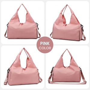 Échantillon gratuit : Sac de sport à bandoulière pour femme avec compartiment séparé pour chaussures, sac de rangement à main (tapis de yoga non inclus) - Product Image 4