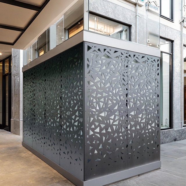 Laser Cut Aluminum Perforated Metal Screen Panel Facade Wall for Villa Apartment Residential & Commercial Cladding-Modern Design