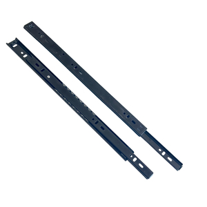 Đồ Nội Thất Di Động Kệ Trượt Đường Sắt 27Mm 2 Lần Ngăn Kéo Hướng Dẫn Cán Ngột Thép Bóng Mang Màu Đen Ngăn Kéo Trượt - Product Image 2