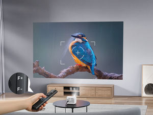 Mini <span class=keywords><strong>projecteur</strong></span> avec mise au point électrique 200 lumens ANSI 720P 40 correction trapézoïdale Proyector WIFI Beamer - Product Image 4