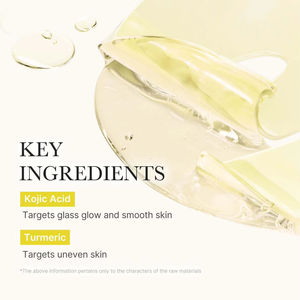 Masque Gel au Curcuma Hydratant et Réparateur pour le Visage, Transparent, au Collagène, Dissolvable et Absorbable - Product Image 6