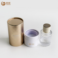 Tube en carton recyclé rond pour cosmétiques, boîte cylindrique pour outils de maquillage, parfum, bougie, emballage d'huiles essentielles