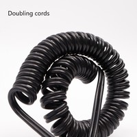 Câble spiralé flexible en caoutchouc personnalisé en usine, PVC, PU, PUR, faisceau de câbles à ressort pour machines industrielles