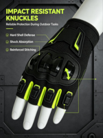 Gants de moto demi-doigts respirants haute performance Haiyi, protection UV, absorption des chocs pour le cyclisme, la gym et les activités de plein air
