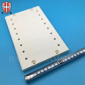 Refractory Sintered Industrial Ceramics Processing Alumina Ceramic Brick Substrate Plate Board With Hole