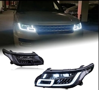 Ensemble de phares de voiture pour Land Range Rover sport 2014-2018 Upgrade Modified TO NEW Dynamic Turn Signal LED Headlight