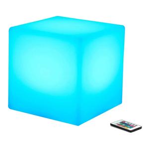 Thanh Lịch Điện không thấm nước <span class=keywords><strong>LED</strong></span> Cube ghế chiếu sáng 10cm20cm30cm nhựa vuông Cube cho Câu lạc bộ đêm bên giữa Kích thước đèn - Product Image 3