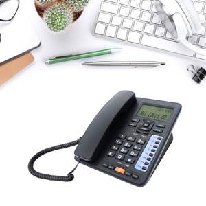 TC6400 Téléphone <span class=keywords><strong>fixe</strong></span> à 2 lignes avec identification <span class=keywords><strong>de</strong></span> l'appelant Téléphone Grand écran LCD Stockage du numéro pour hôtel <span class=keywords><strong>de</strong></span> bureau à domicile - Product Image 2