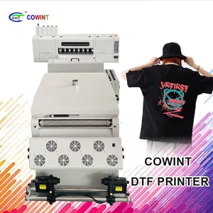Cowint automation 60 cm direct to film printer 24 inch dtf printer with 4 head powder shaker and dryer for cotton