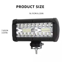 Projecteur de point de barre lumineuse LED de 7 pouces 120W et antibrouillard automobile pour camions tout-terrain 4*4 pour véhicules de travail et d'ingénierie