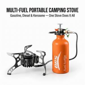 Réchaud de camping portable multi-combustibles, cuisinière d'extérieur tout-en-un, réchaud de voiture pour voyage, vente en gros OEM - Product Image 1