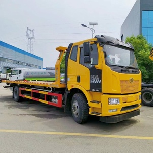 FAW 4x2 8Ton Diesel <b>Flatbed</b> Towing Wrecker <b>Truck</b> 10 Ton Road Wrecker <b>Truck</b> for Vehicle Rescue - Product Image 1
