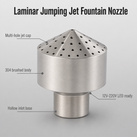 Buse de fontaine à jet laminaire pour jets d'eau, en acier inoxydable 304, marque LISHI, garantie 5 ans, résistante au feu, écologique, moderne