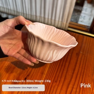 Hot Selling Ceramic Gentle Cream-Style Floral Tableware <b>Set</b> Matte Bowls Plates <b>Microwave</b> Safe for Home Afternoon Tea - Product Image 6