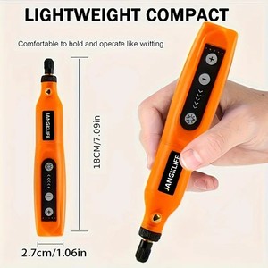 Jangklif Bộ Bút khắc điện có thể sạc lại máy xay mini dụng cụ quay không dây điều chỉnh năm tốc độ và dụng cụ chà nhám - Product Image 4