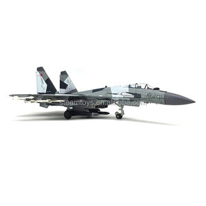Modelo de caza fundido a presión, modelo de avión militar de defensa aérea multiusos a escala 1/100, su35 Flanker a la venta - Product Image 4