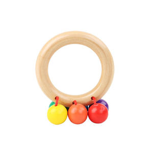 Nouvelles hochets créatives en bois Montessori pour bébés, jouets sonores pour nouveau-nés, ensemble de hochets en bois pour bébés - Product Image 3