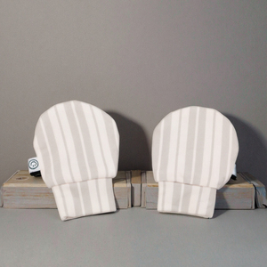 OEKO-TEX 100% coton biologique bébé mitaines Style décontracté lisse tricoté coton nouveau-né bébé gants - Product Image 6