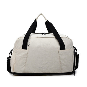 Sac de voyage pliable multifonctionnel grande capacité avec logo personnalisé, séparation sec/humide, et sac à chaussons intégré - Product Image 3