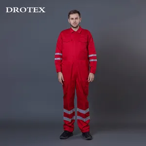 Oem Mining Cotton Safety Workwear Suite Work Clothes Uniforms Flame Resistant Clothing Fr Coveralls